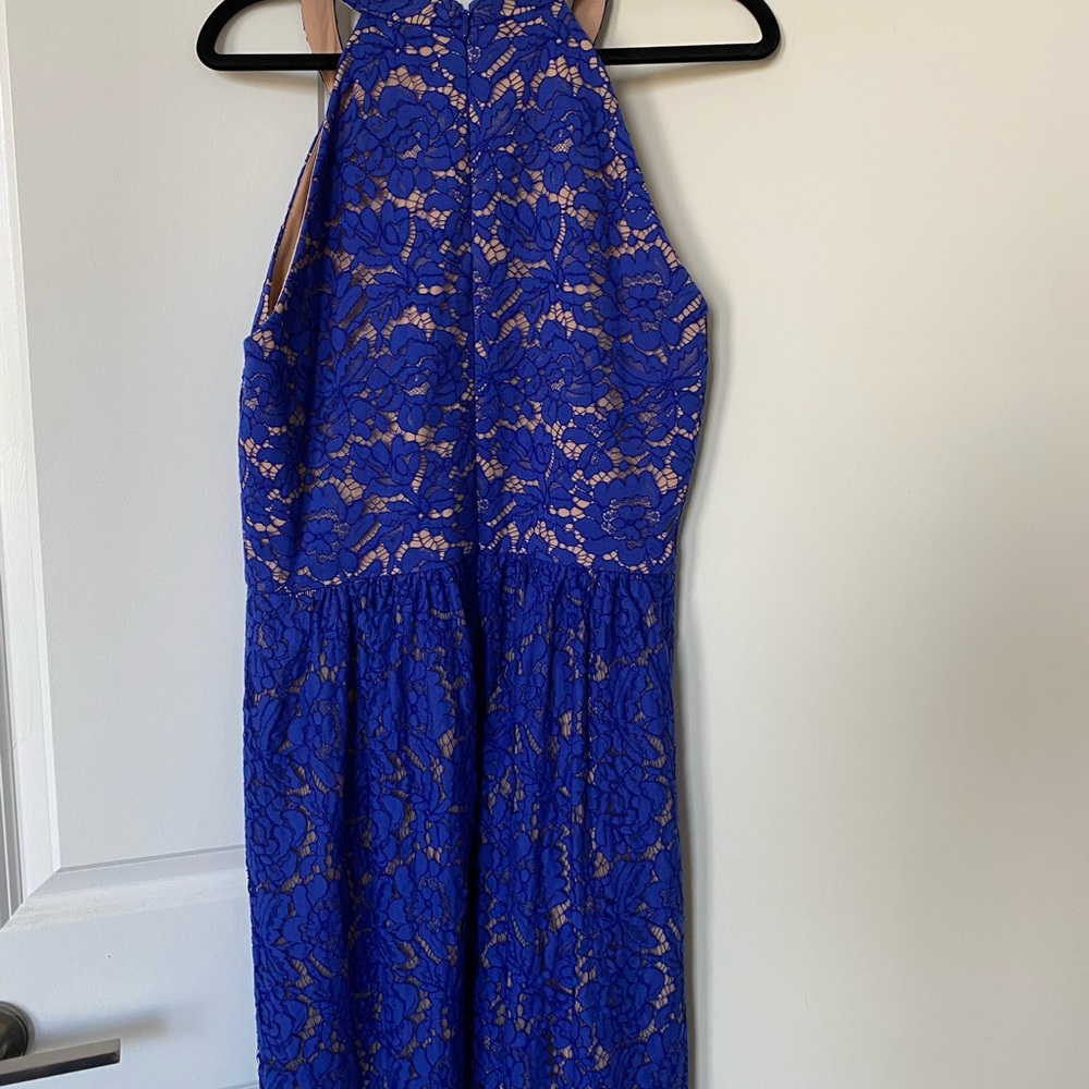 BCBG cobalt blue lace mini dress - Picture 2 of 3
